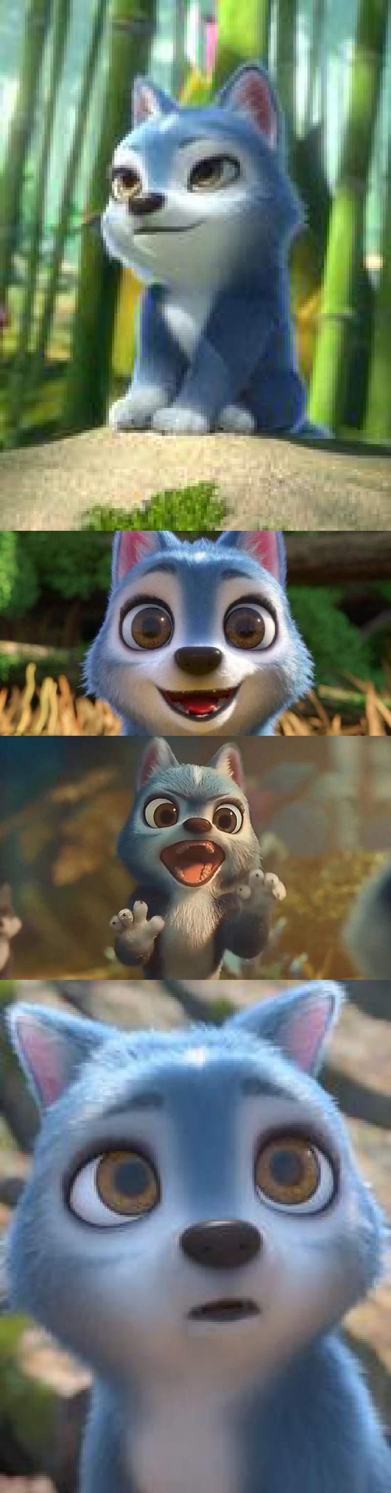 自己做的小狼飞飞的长图,好看吗?