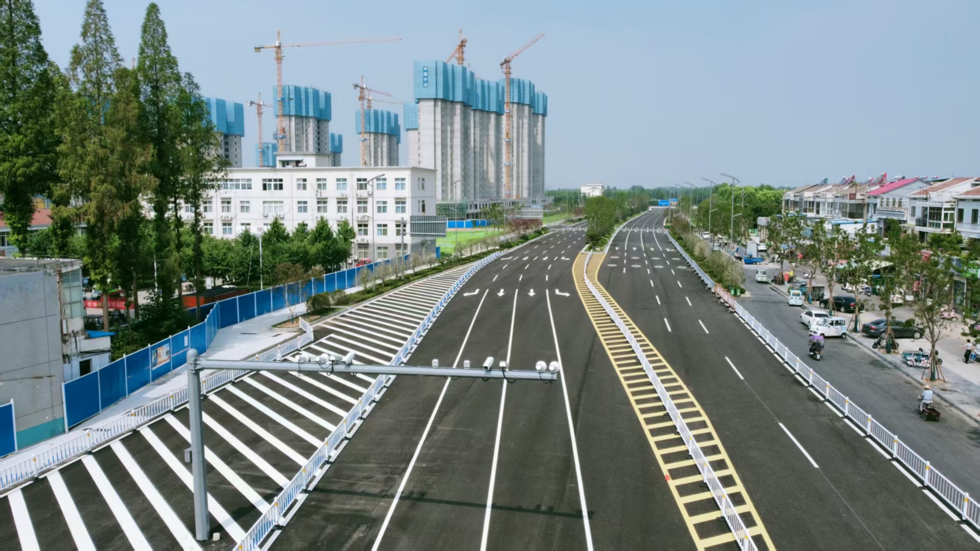7月15日,拍摄的安徽省宿州市埇桥区符离镇中华路西延工程