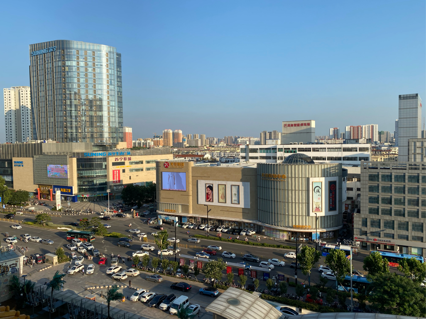 在济宁运河城 登高望远