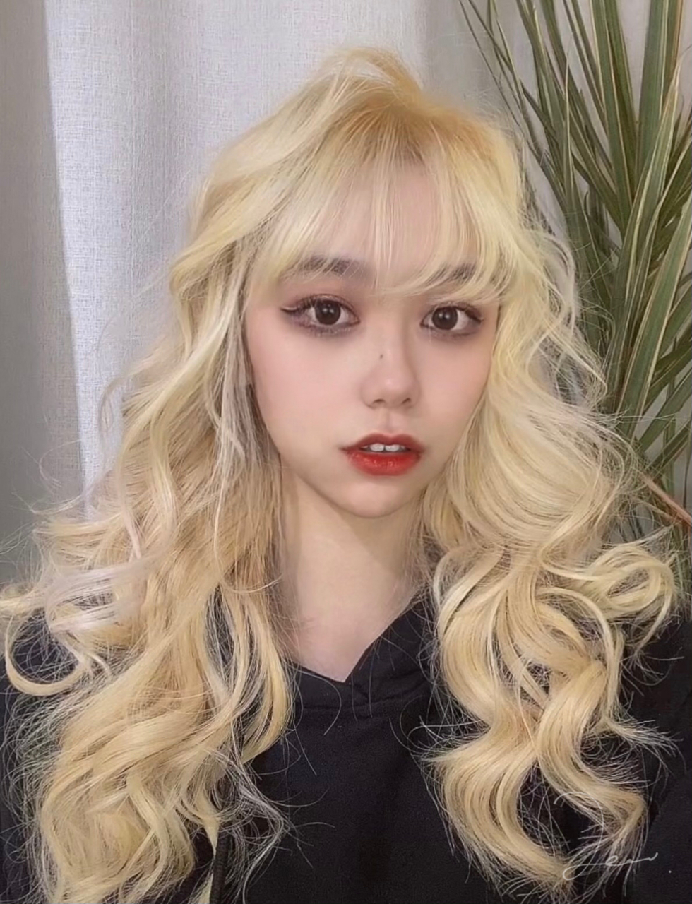 发型# 黄头发