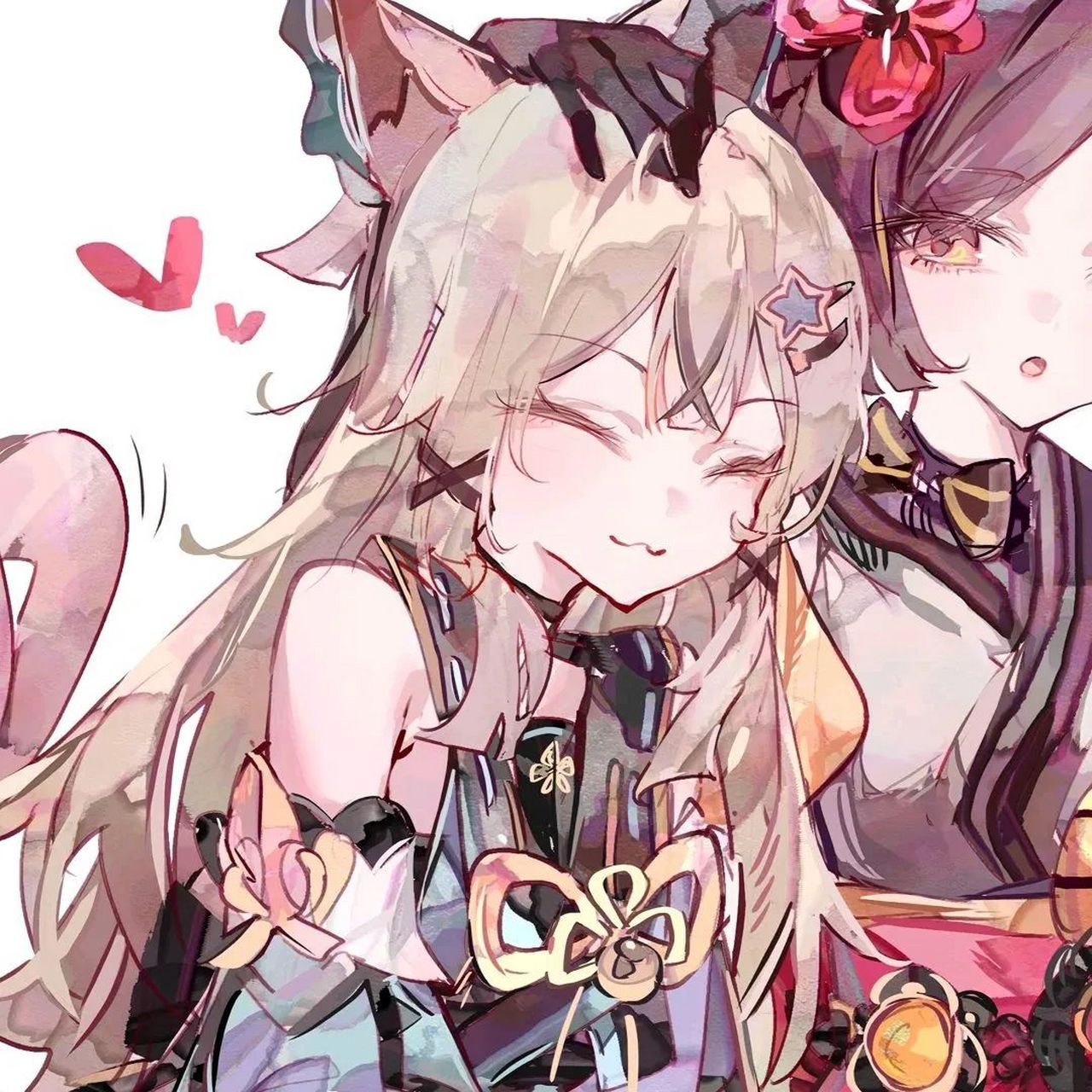 原神# #动漫头像和壁纸# #闺蜜头像# 和小姐妹一起用哦[温暖][温臸