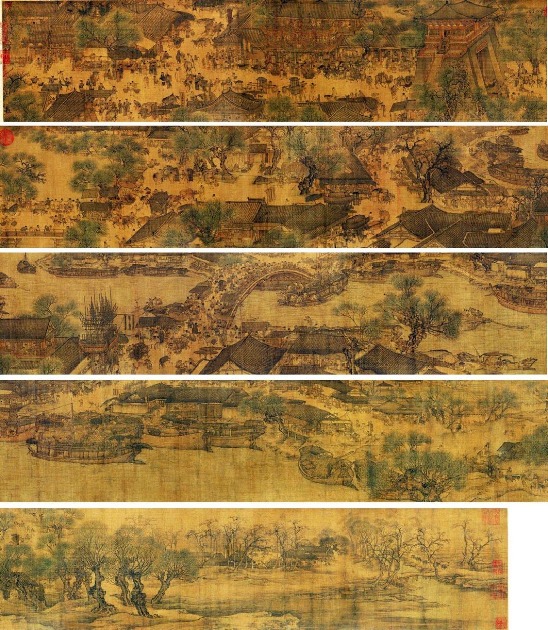 是一副残本  北宋张择端《清明上河图》应该是北宋开封南北全图,今天
