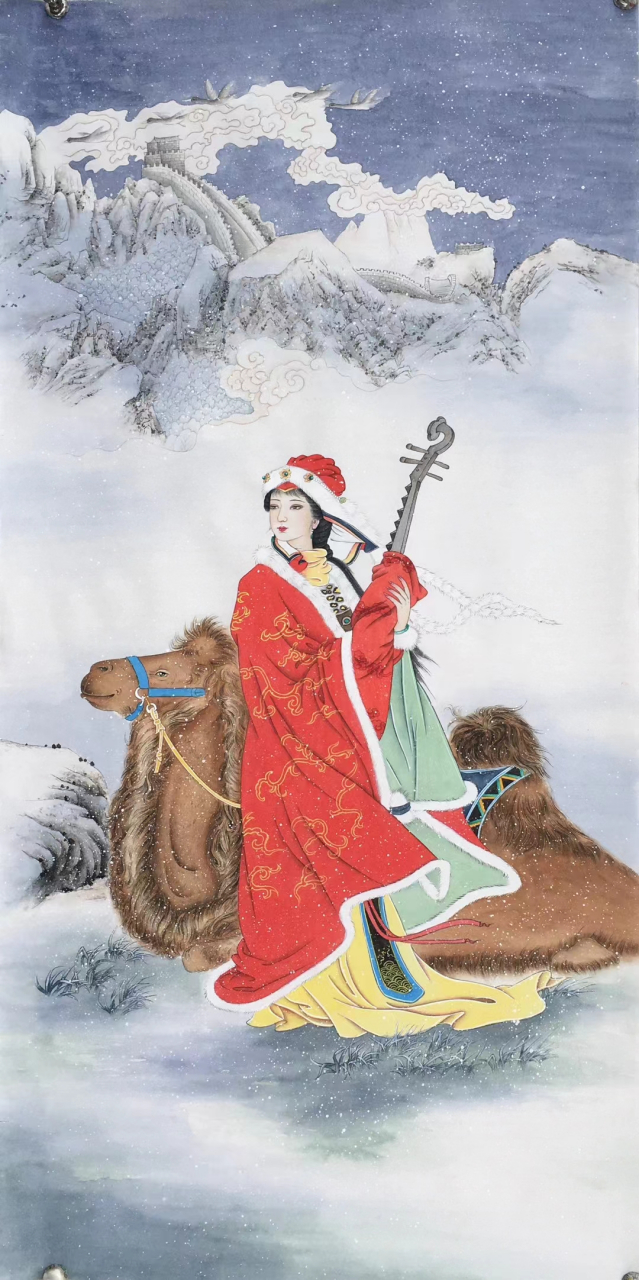 四尺工笔四大美女