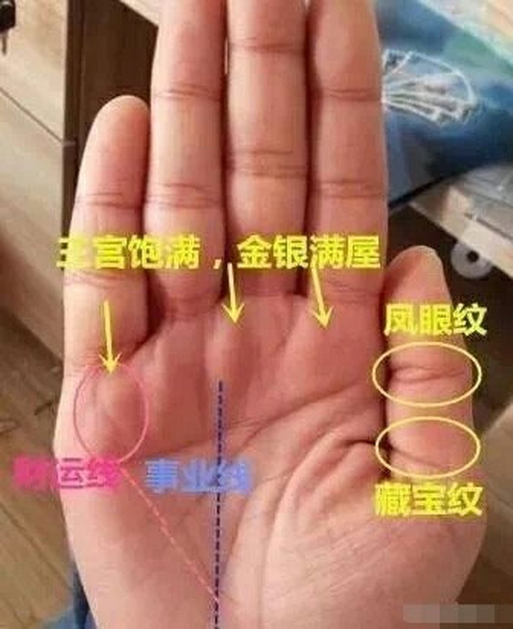 手相学中,拥有夫子眼本来就是很难得的一件事,意寓着福泽深挚,但是