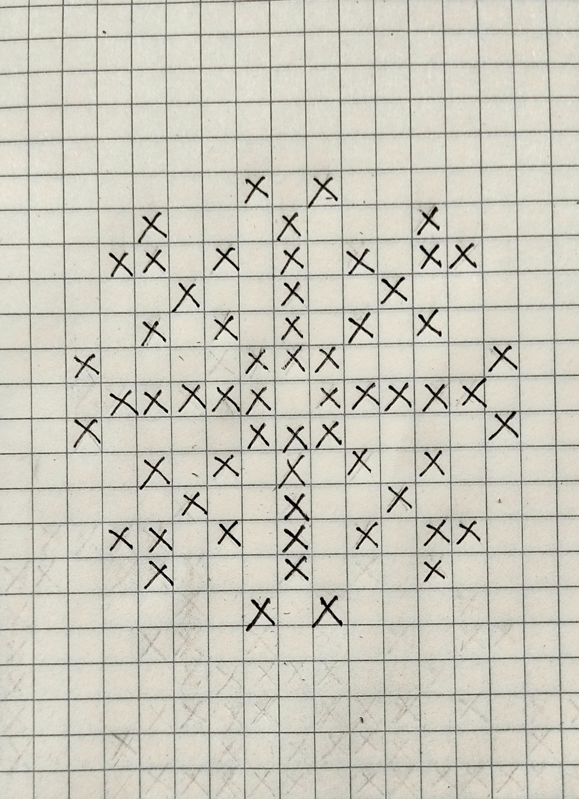 雪花像素画