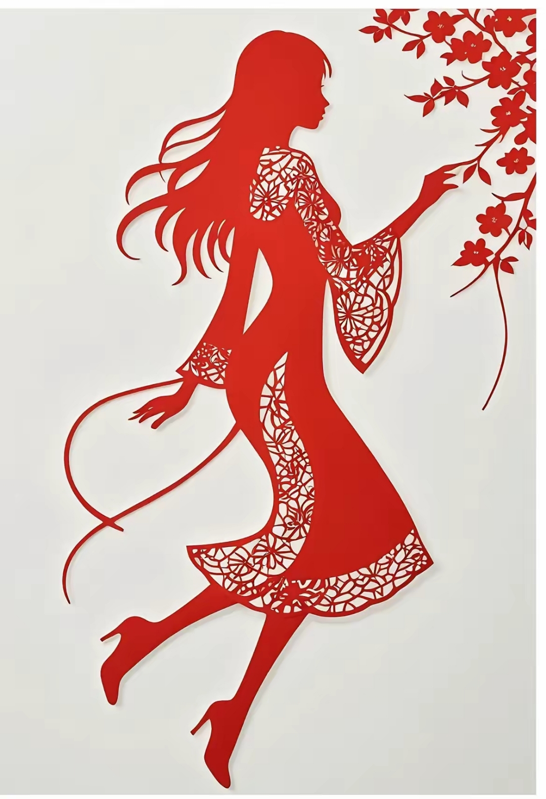 这组纸人剪得真不错,看得我心花怒放,看完了九个还嫌不够!