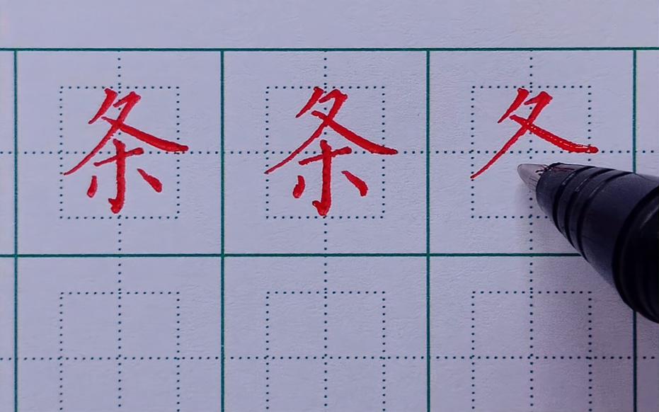 专门写条的笔画