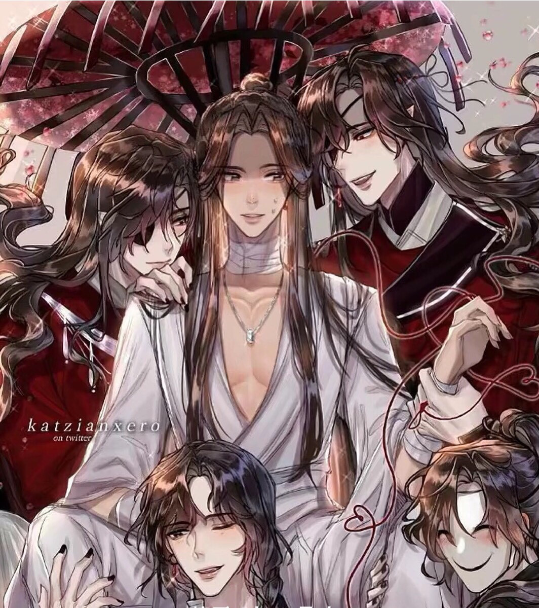 天官赐福# #花怜cp# 9797神图好吧,直接把压箱底的给你们拿出来