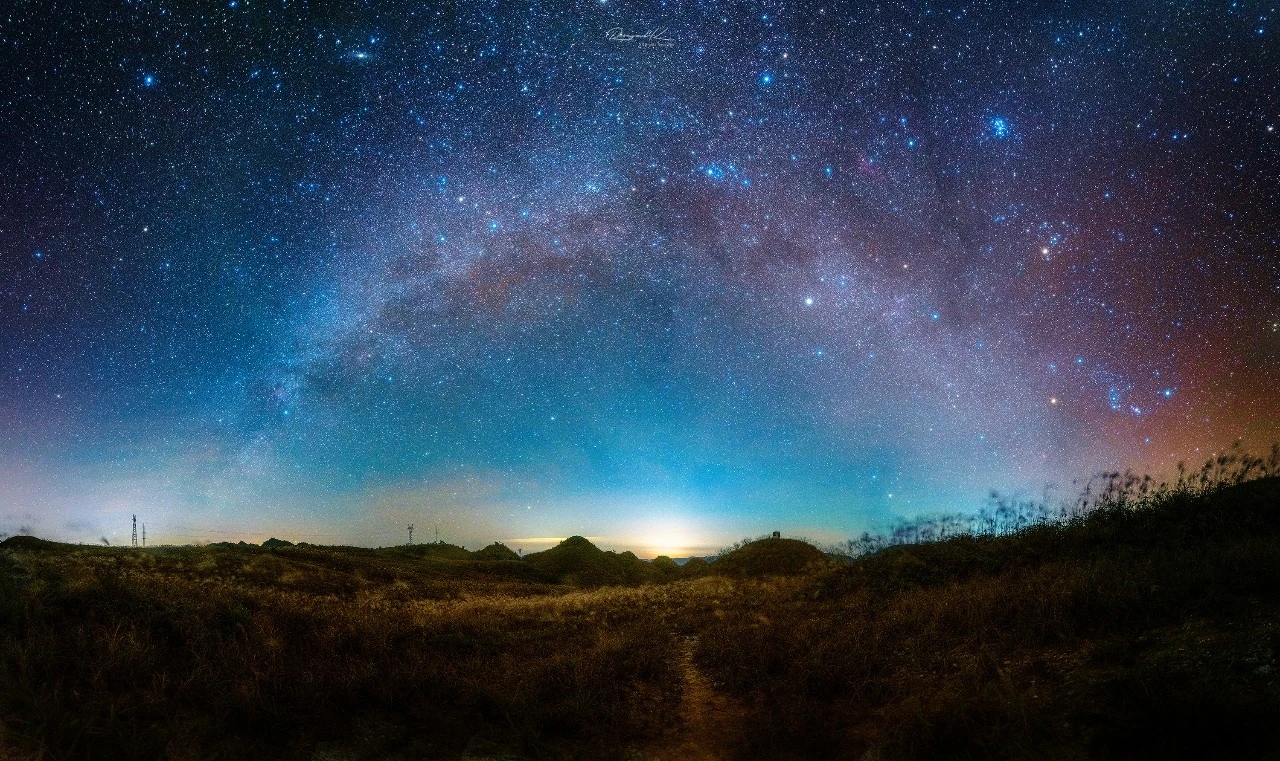 草地星空图片图片