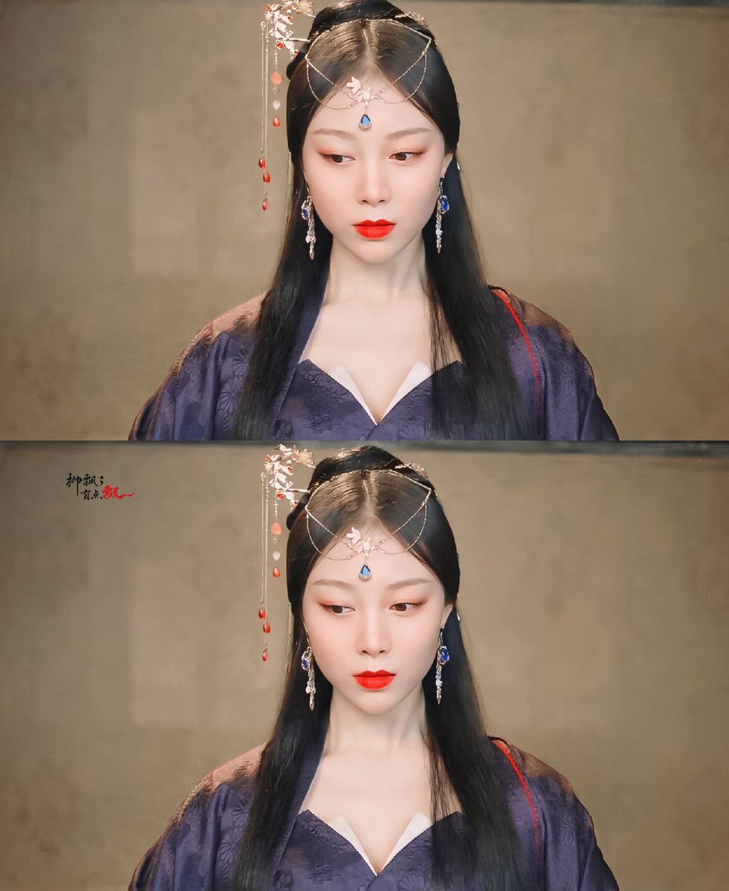 《武神主宰》中陈思旭演的萧雅阁主很有辨识度,人设是个媚骨天成,明艳