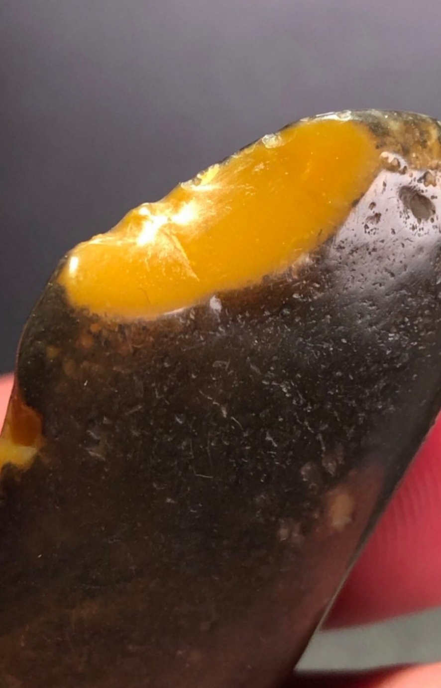 难得一见顶级寿山乌鸦皮田黄冻,打灯通透,品相超级好.