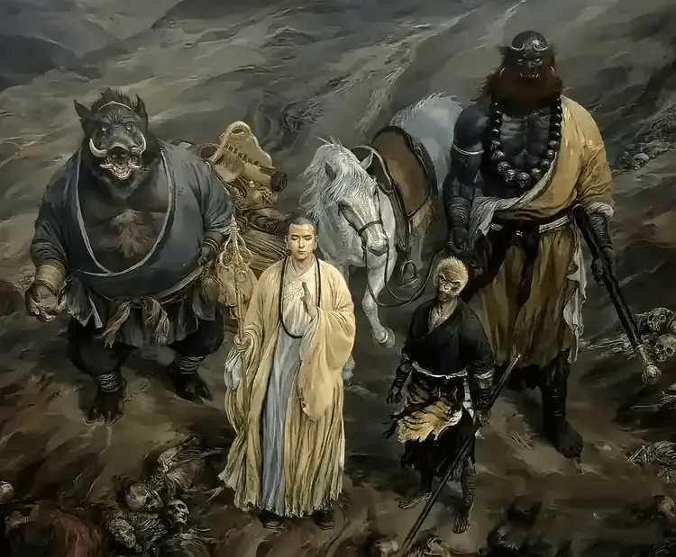 据说西游记师徒四人的原型是这样的