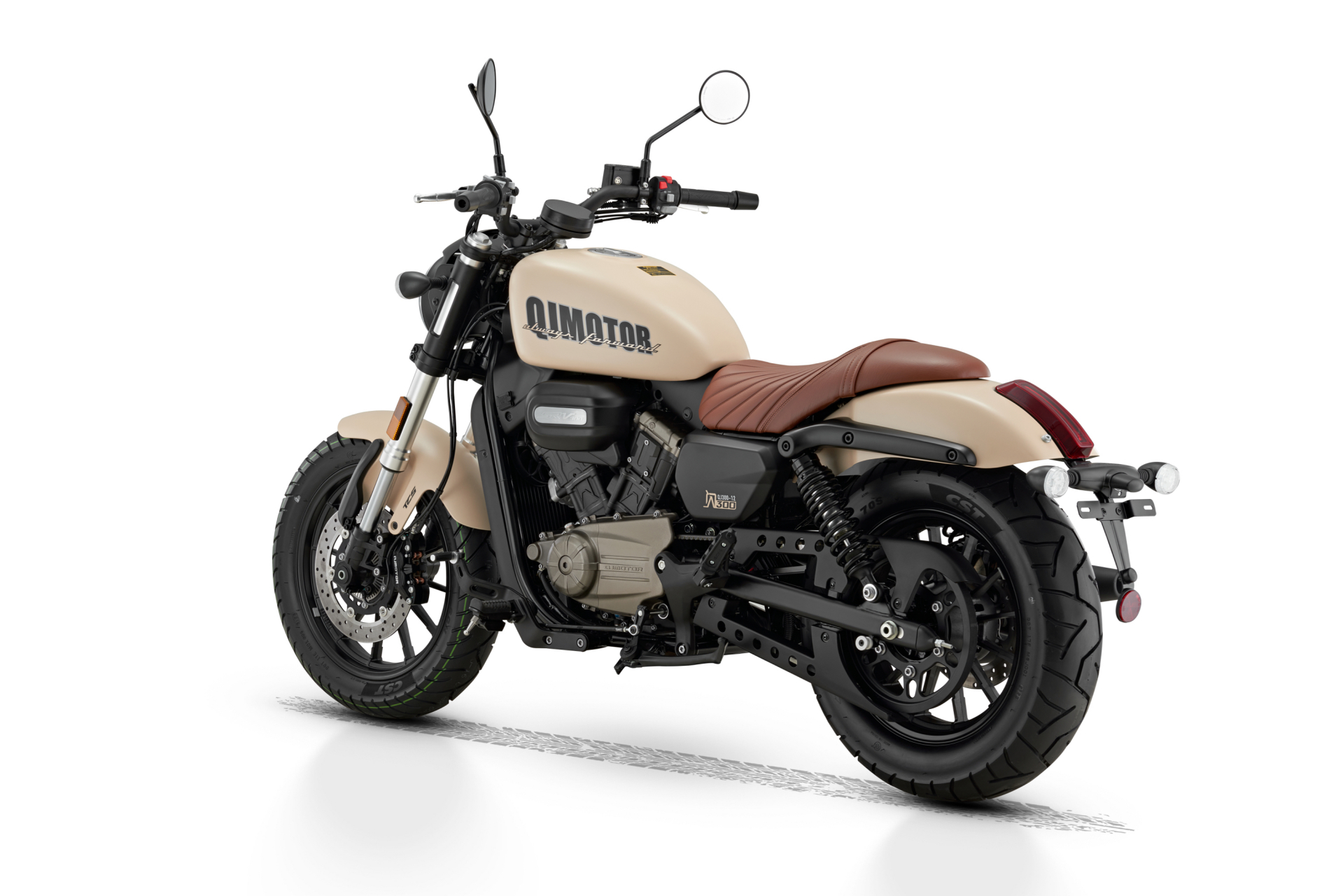 摩托车##机车# 【qjmotor闪300皮带款推出新的颜色,这个"沙色"大家