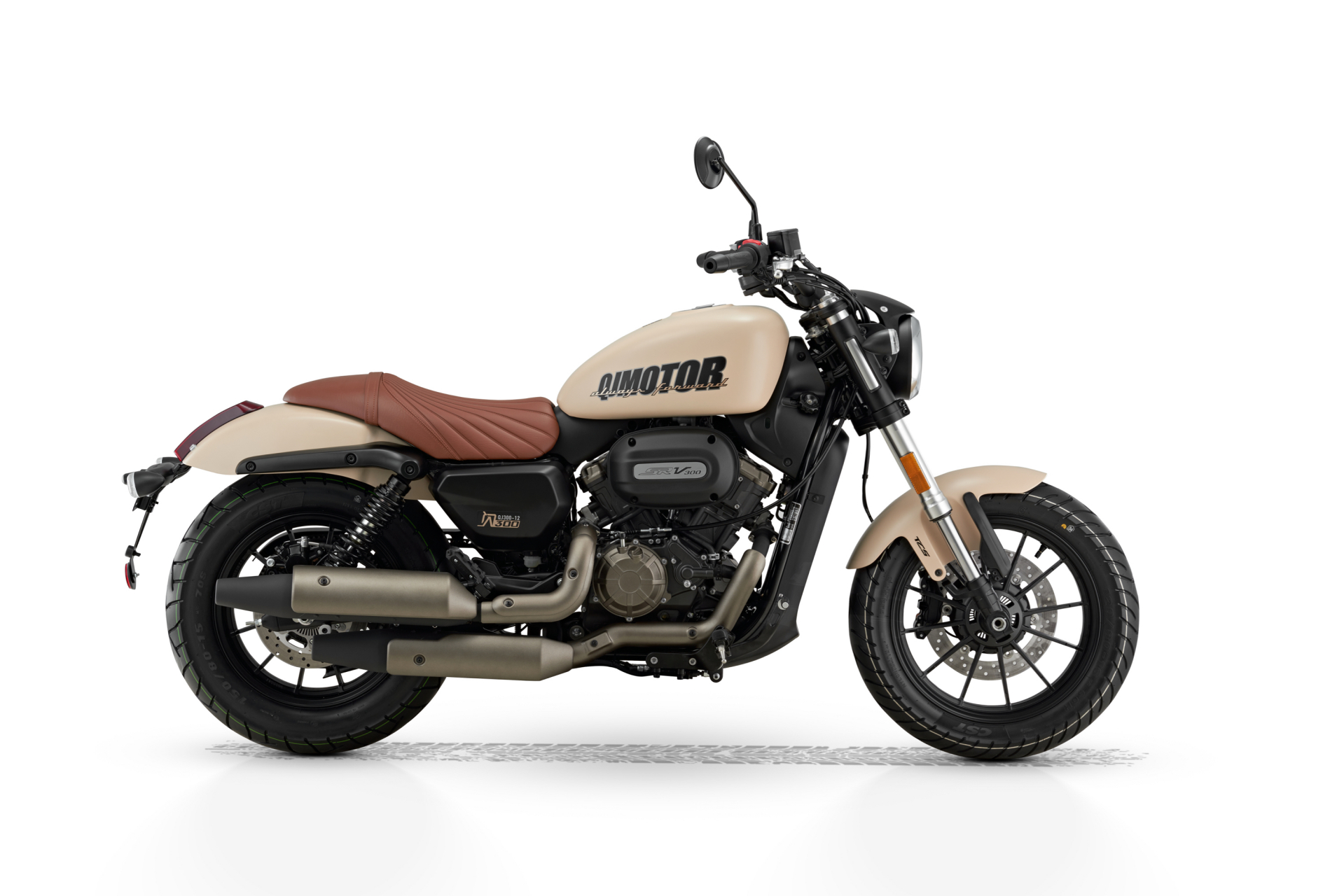 摩托车##机车# 【qjmotor闪300皮带款推出新的颜色,这个"沙色"大家