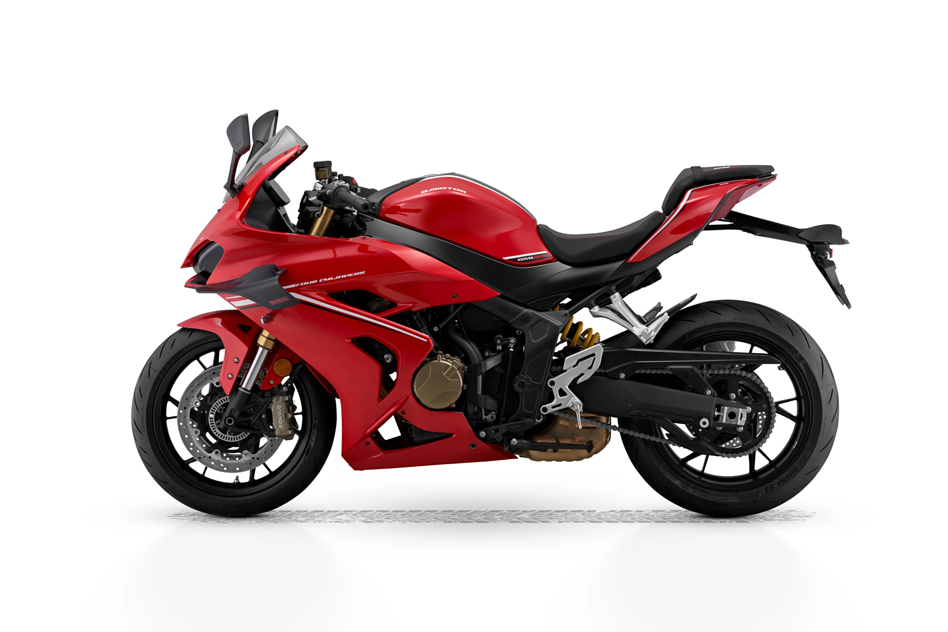 机车##摩托车# qjmotor赛800四缸跑车官方细节照曝光!