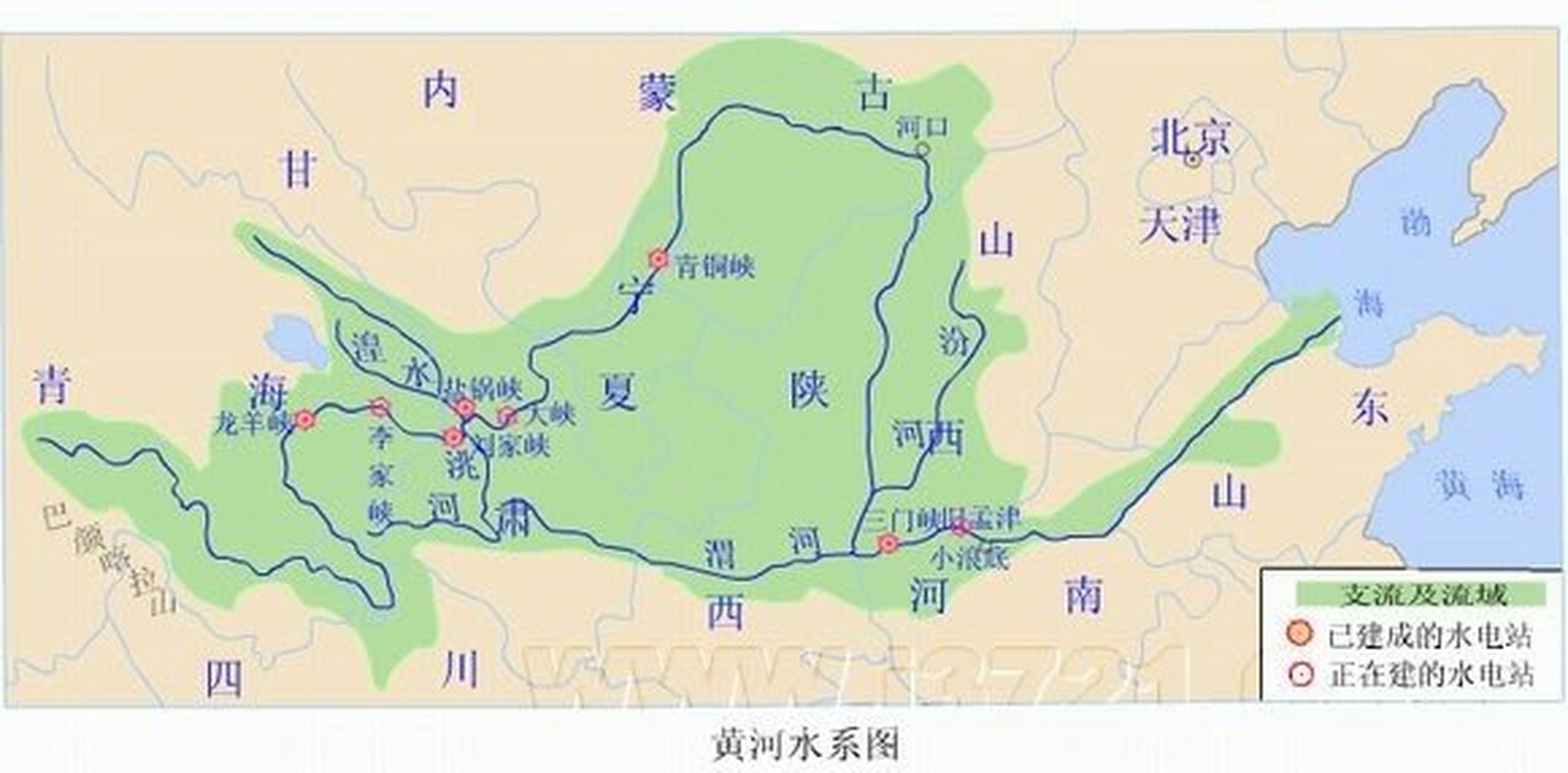 黄河流经行政区图片