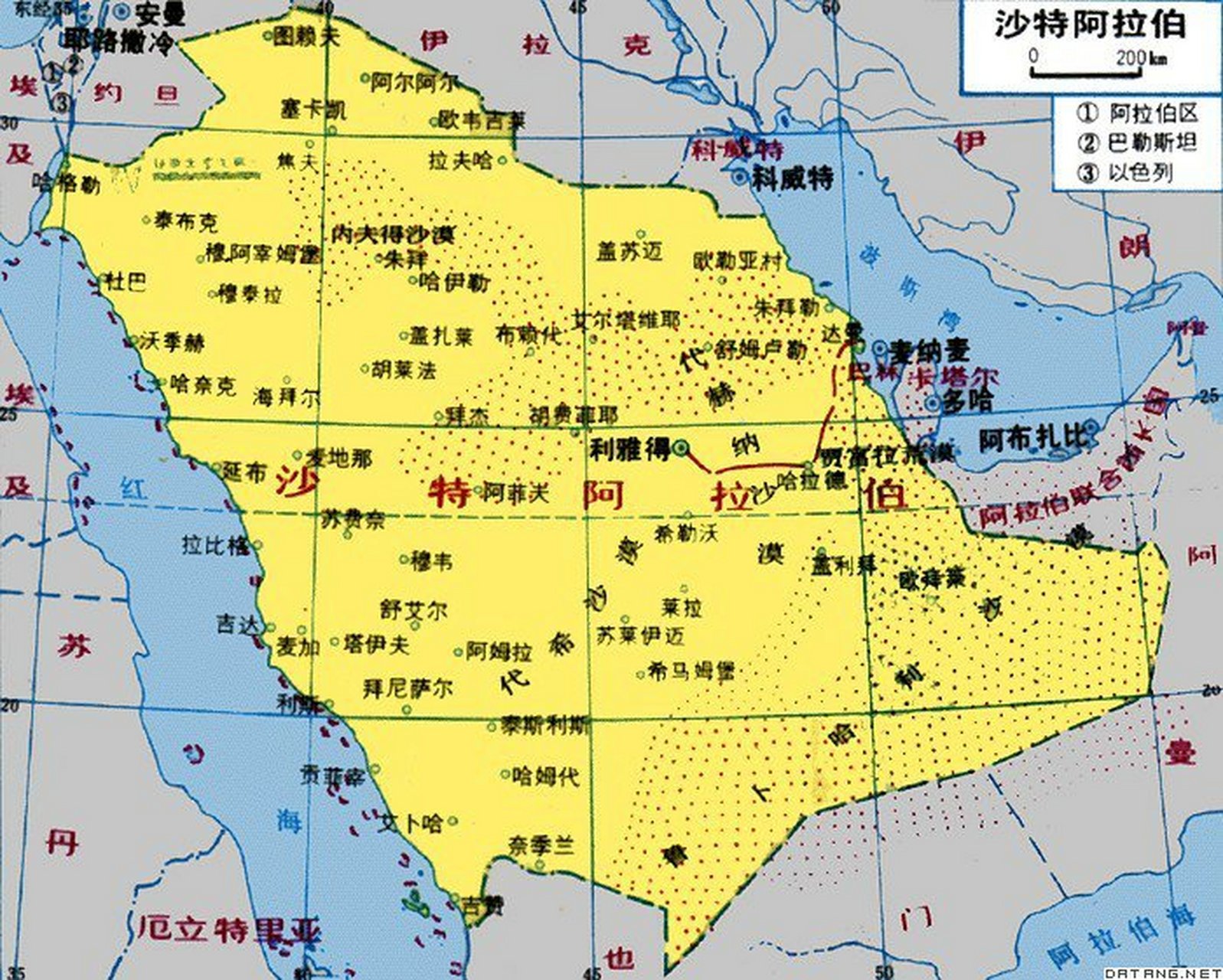 10條沙特阿拉伯冷知識 1,中東地區面積最大國家.