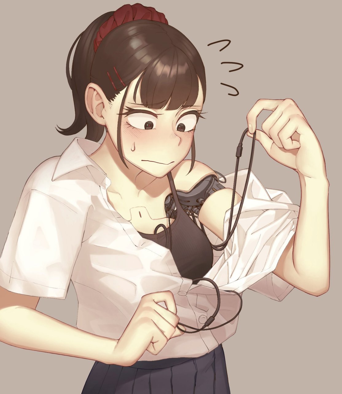 机械系jk少女的日常……  #推特爱上二次元#  画师:めいかあ twi