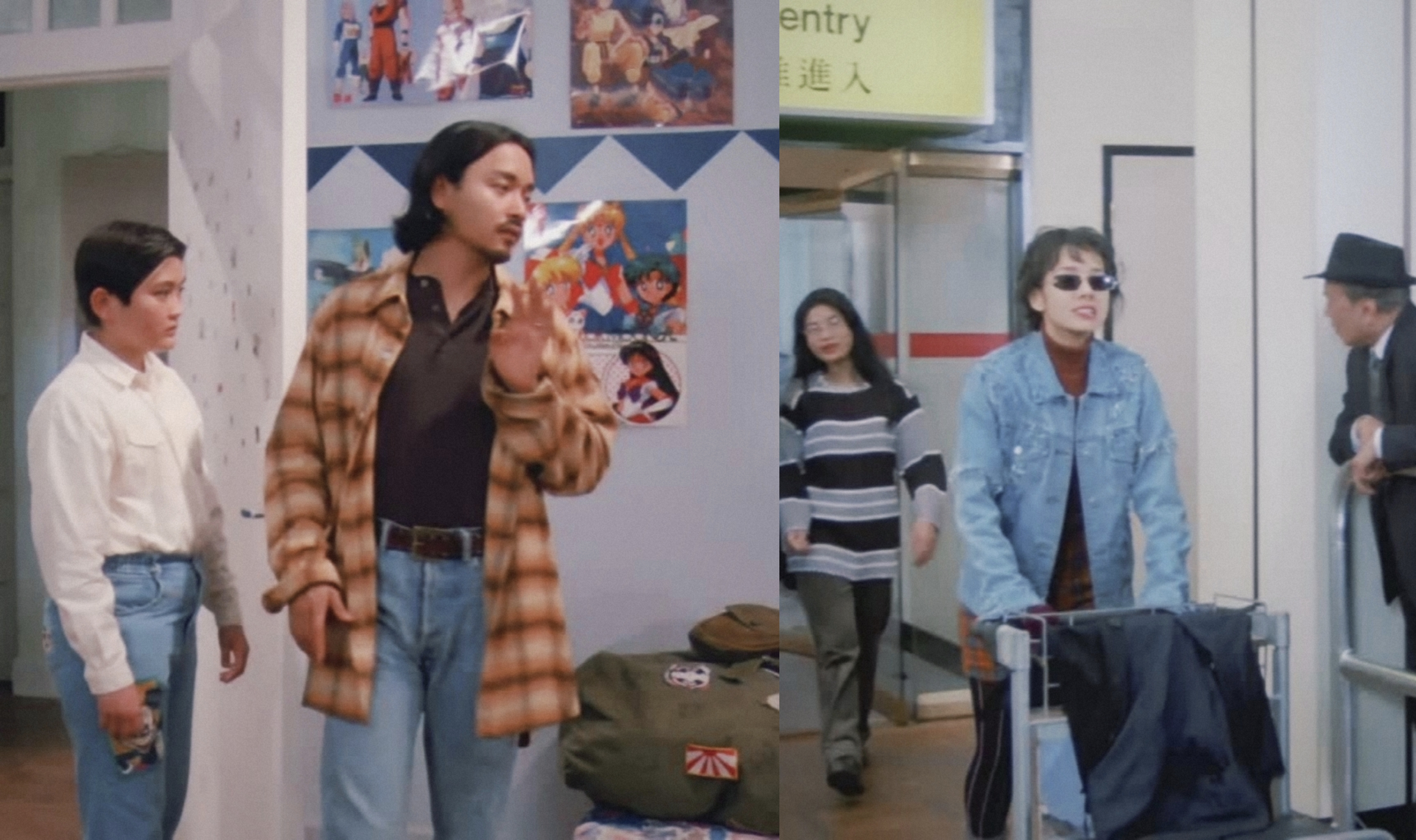 毛舜筠和张国荣在电影《大富之家》里的"情侣装",没有用一模一样的