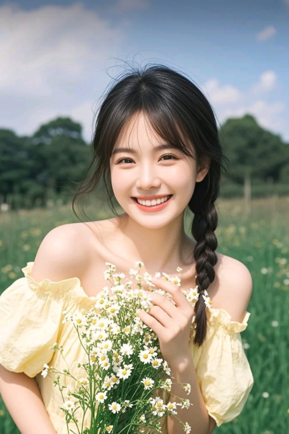 捕捉到一朵花田里的笑容,美得刚刚好!