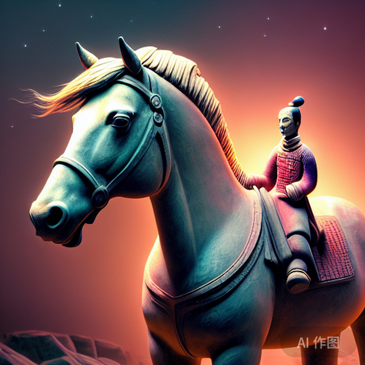 今天尝试用兵马俑ai绘图,图像中的每个细节都让我惊叹.