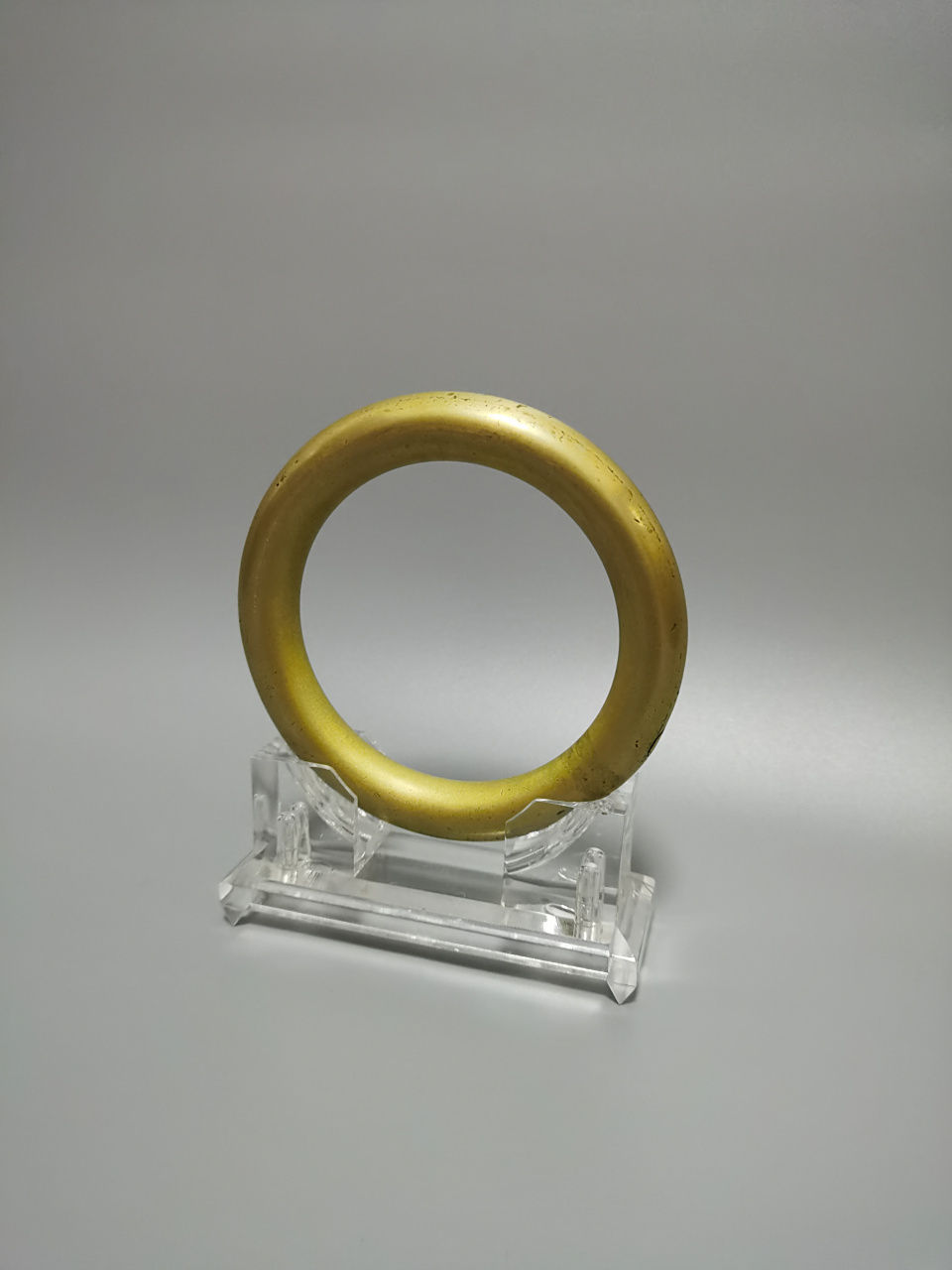 【北风博物馆】古法手工老金工艺手镯 金手镯圈口6.7厘米!外径9.