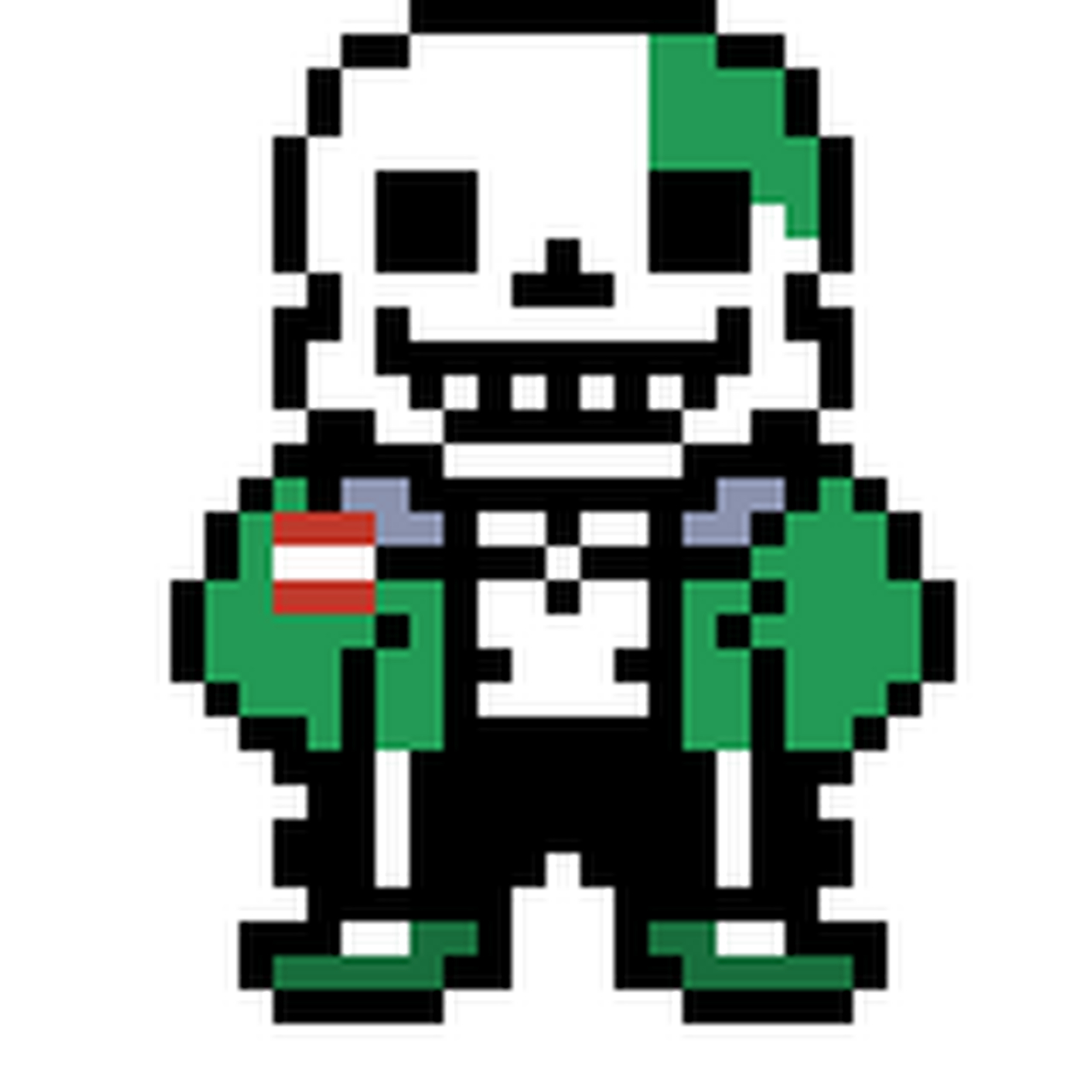 像素绘画:苦力怕sans