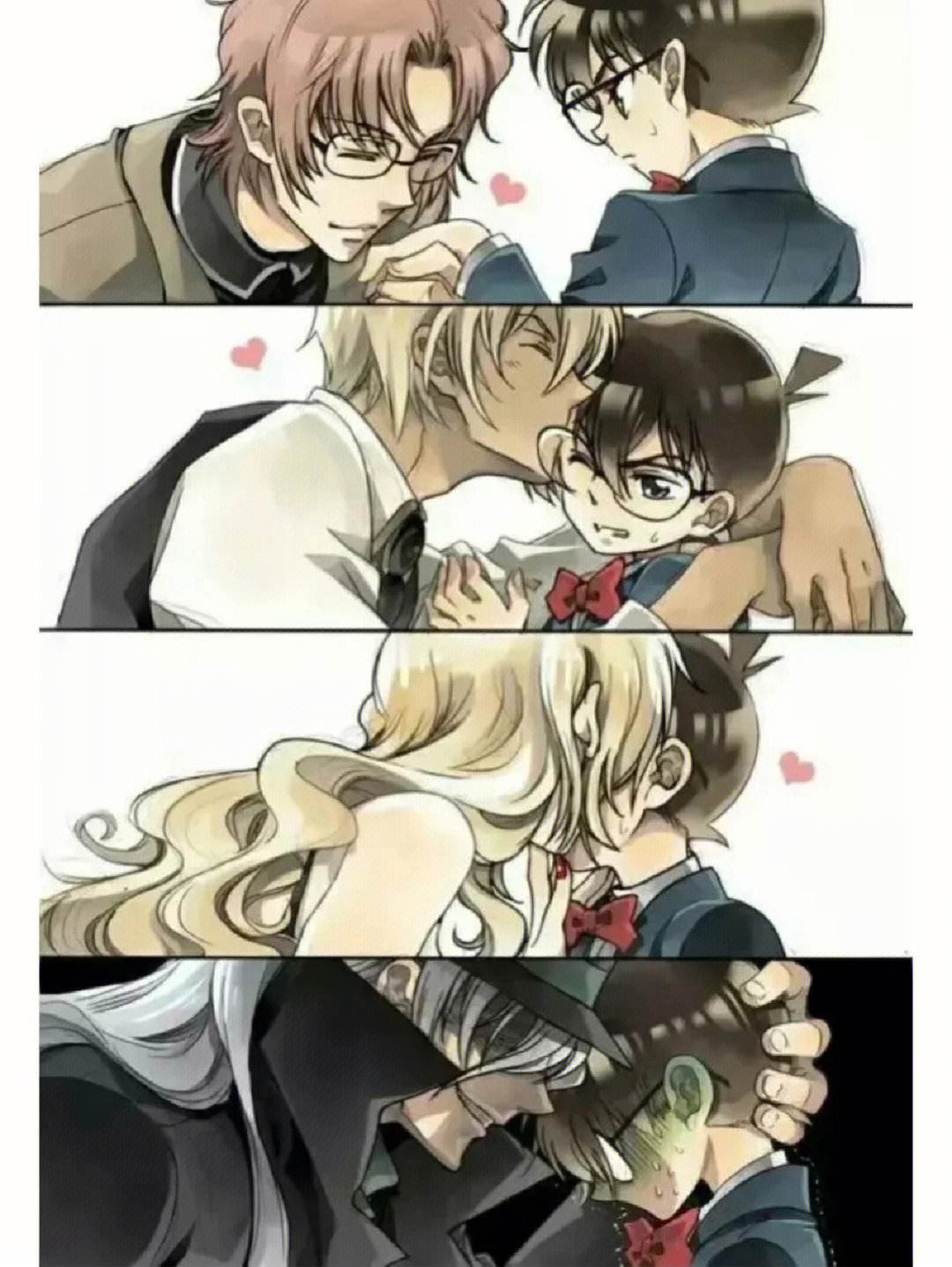 名柯中的亲吻图片,你最磕哪对?