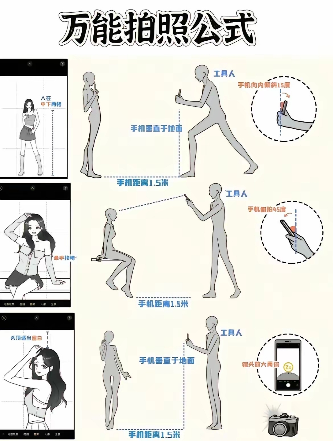 反向拍摄手机摄影教程，技巧大全