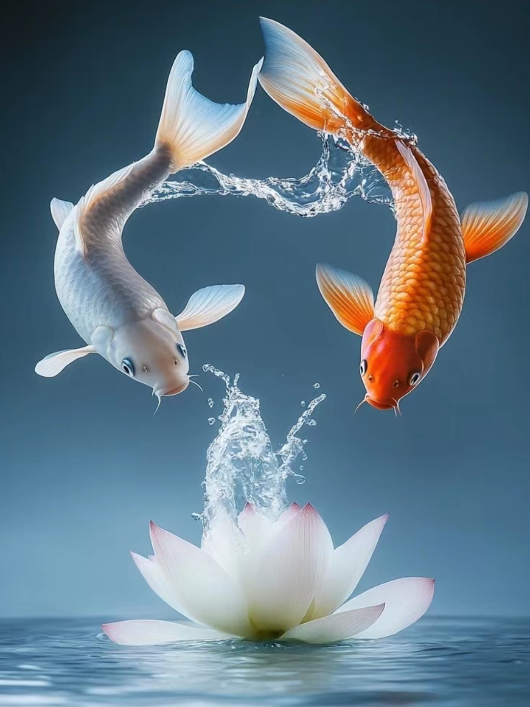 荷塘美景如诗如画,莲花映水,鱼儿戏水,自然界灵动瞬间,#一年一度开学