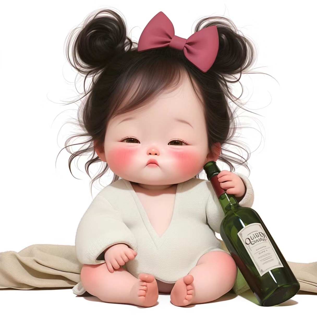 这个卡通娃娃真的超级可爱呢!