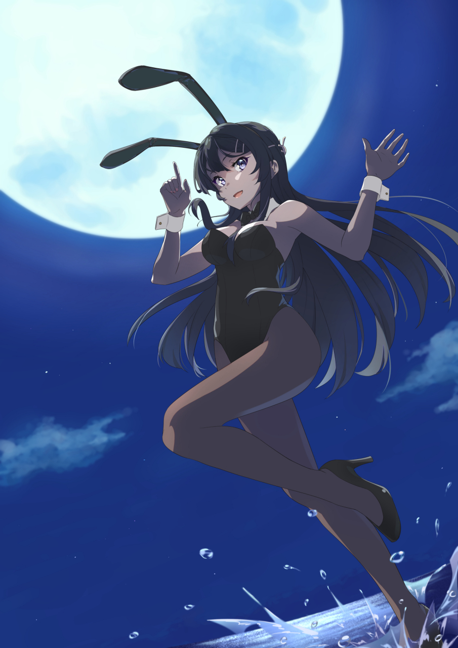 樱岛麻衣的兔女郎图片 #动漫壁纸