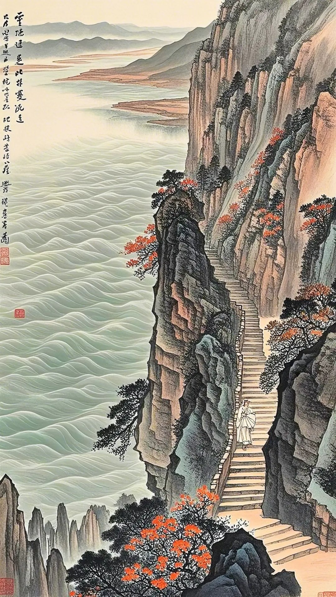 哇,这风景美得让人想立刻爬上去探索!