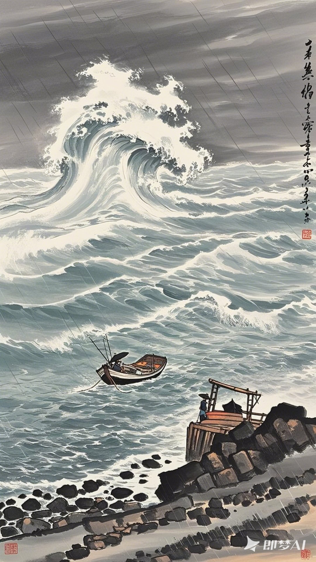 "即梦a,我仿佛看到了那片波涛汹涌的海,和勇敢的