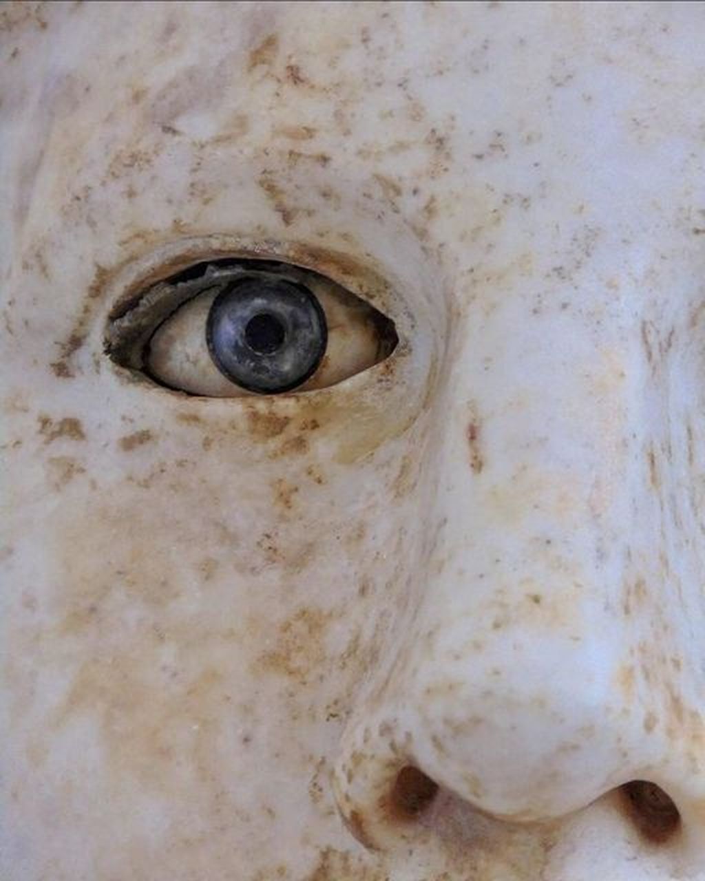 公元前5-4世纪,健康女神hygeia的大理石雕像的细节.