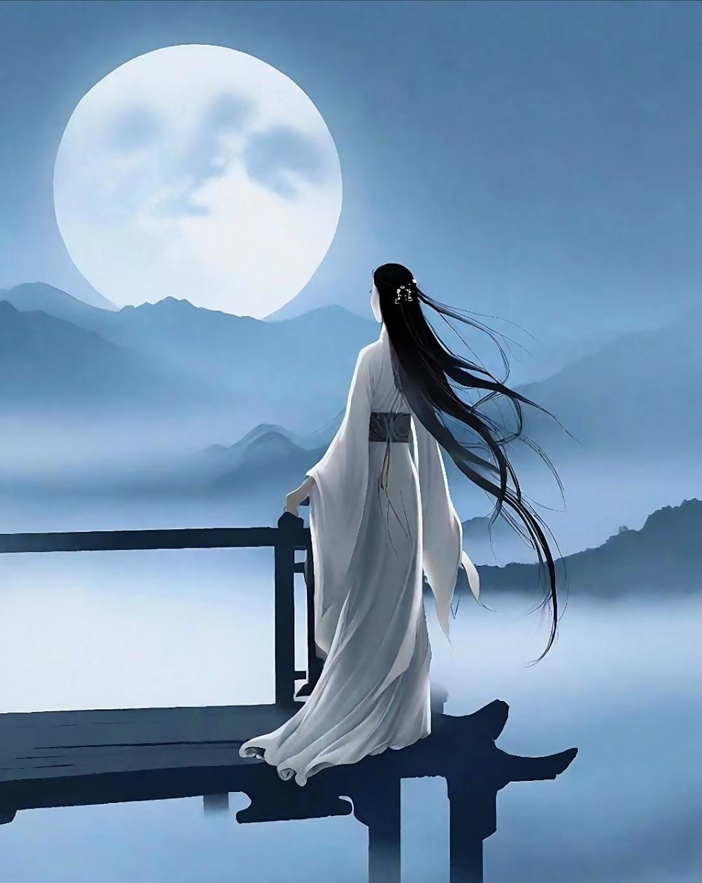 古风# 想你的时候问月亮93   你有思念的人吗?