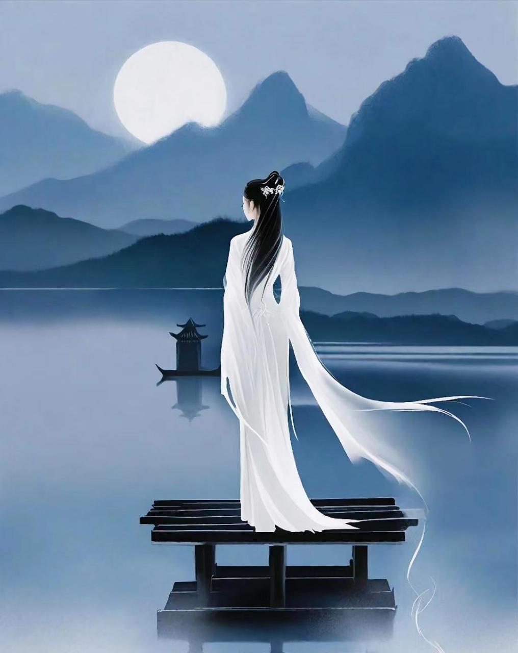 古风# 想你的时候问月亮93   你有思念的人吗?