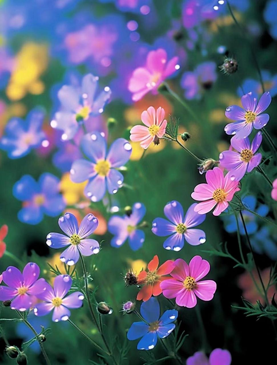 五颜六色的小花花