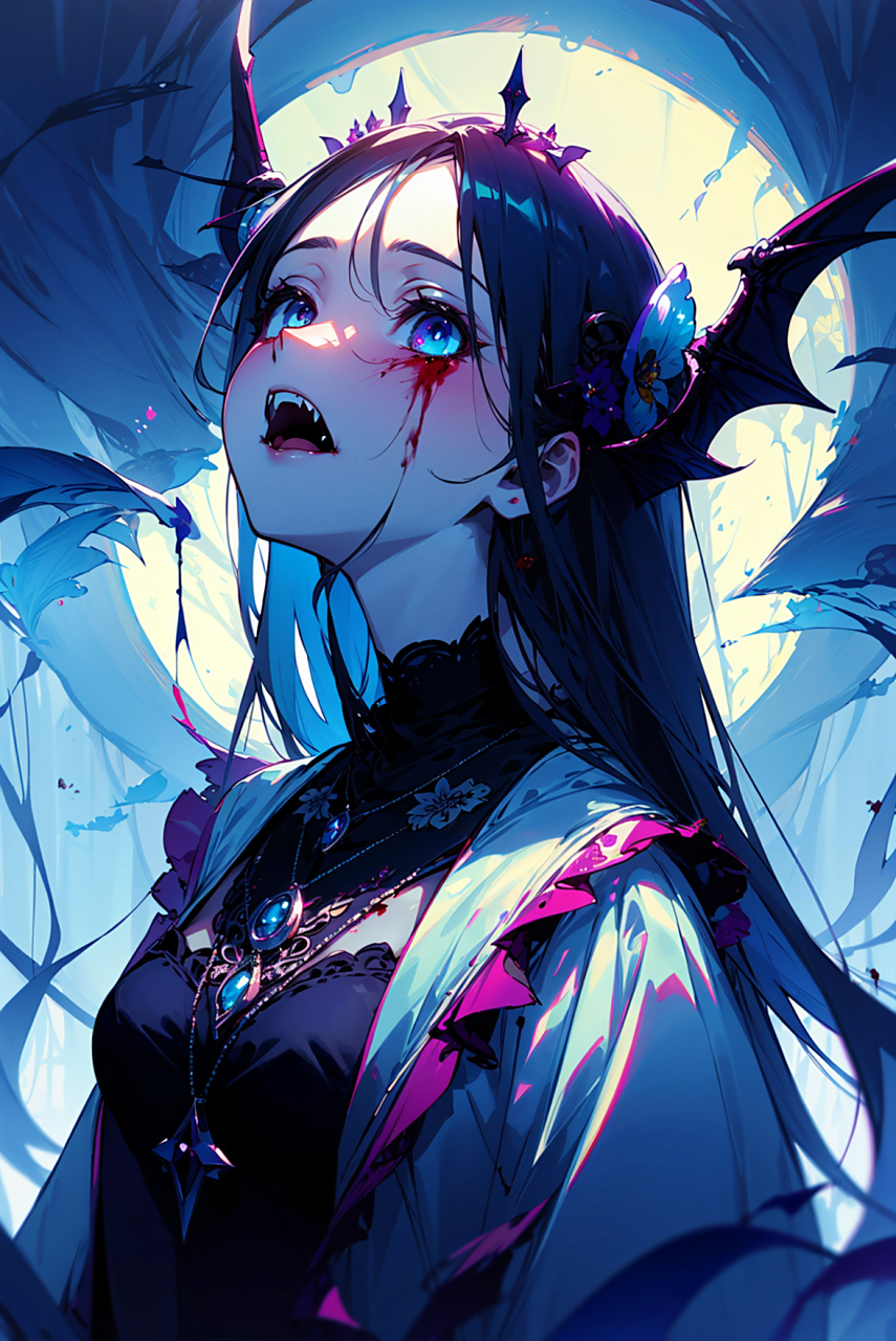 恶魔,伤口,魅力,姚艳,女王!#二次元# #动漫头像和壁纸# #美女