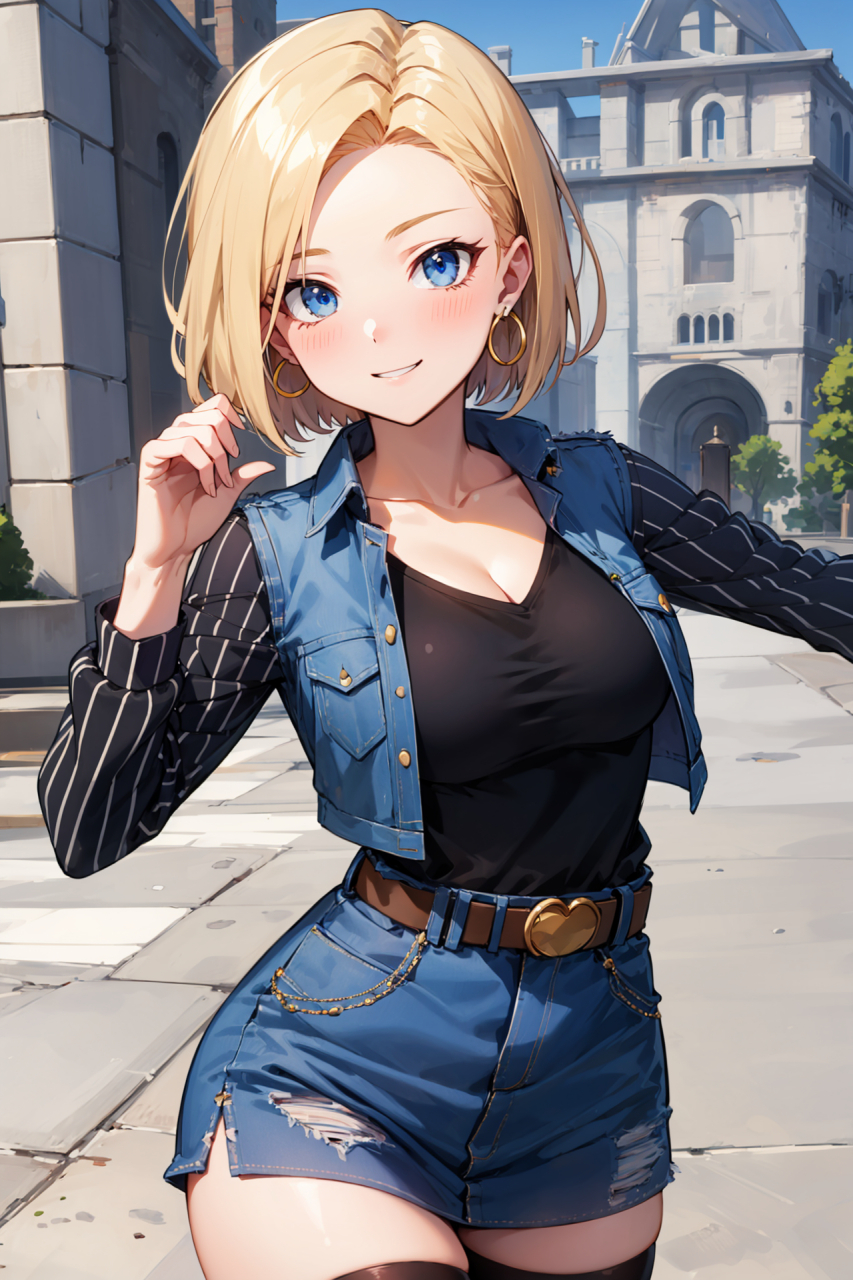 龙珠～18号,人造人唯一一个女性,这是性别的优势!