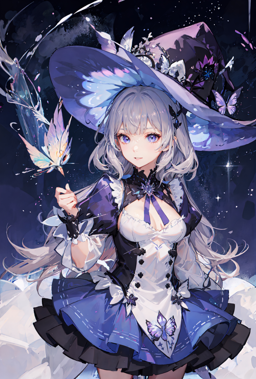 无水印重发,魔女!#二次元# #ai绘画# #动漫头像和壁纸