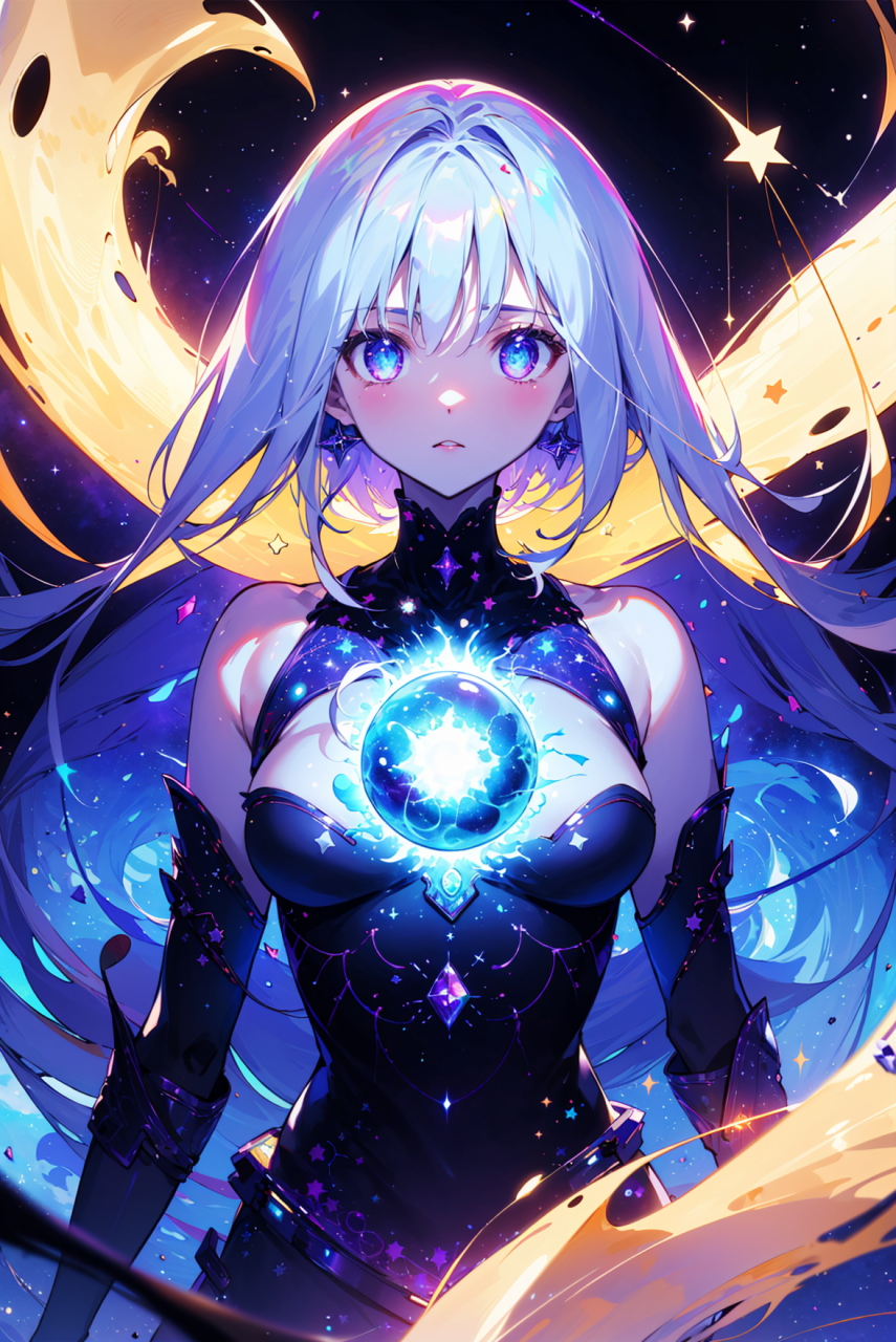 魔法,少女,魅力,气质.#二次元# #动漫头像和壁纸# #ai绘画