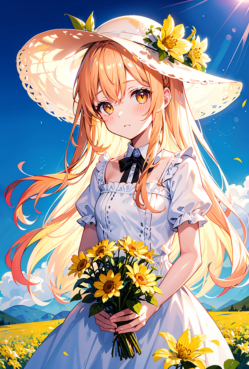 花中仙子? #二次元# #动漫头像和壁纸# #美女