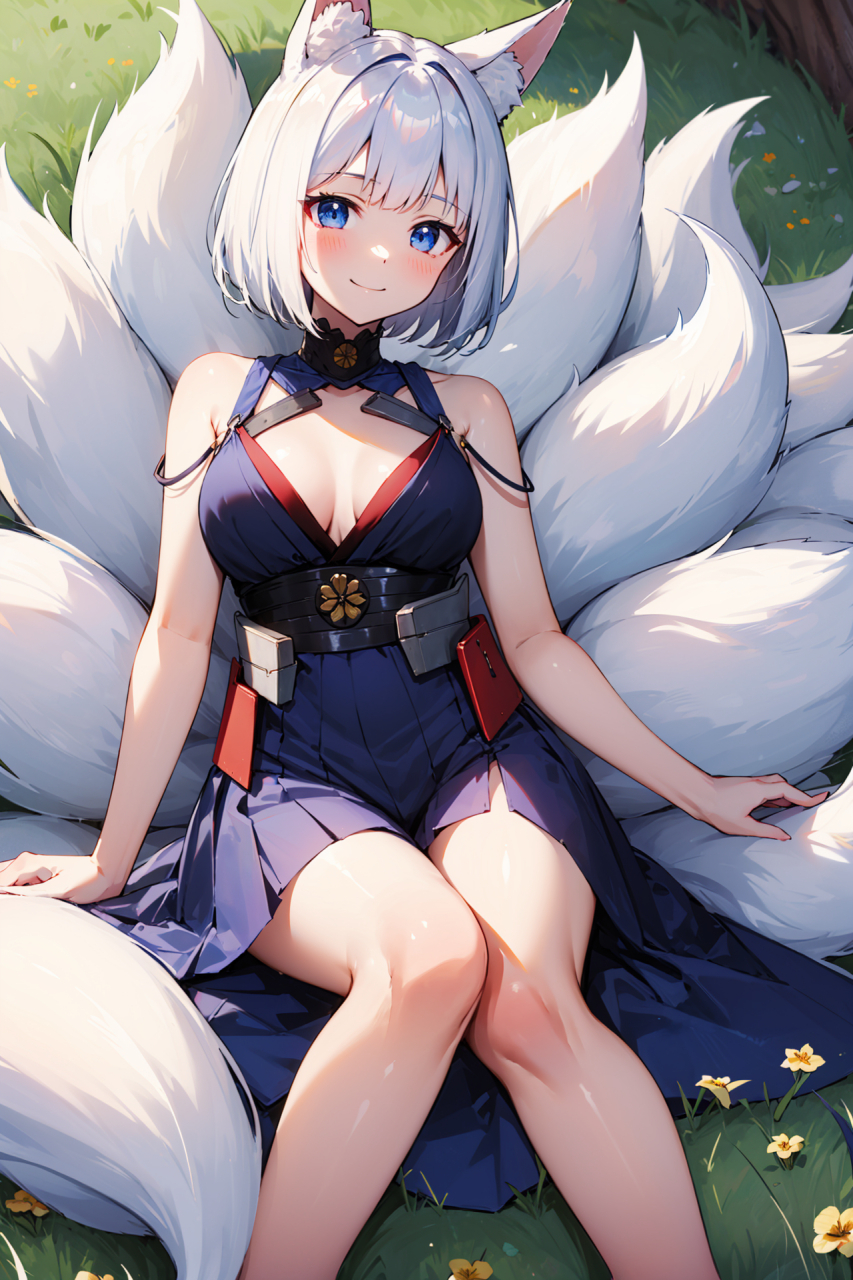 加贺～碧蓝航线,白毛狐狸,软妹子!