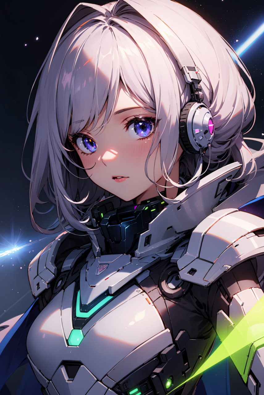 机甲赛博朋克,机娘!#二次元# #动漫头像和壁纸# #机甲