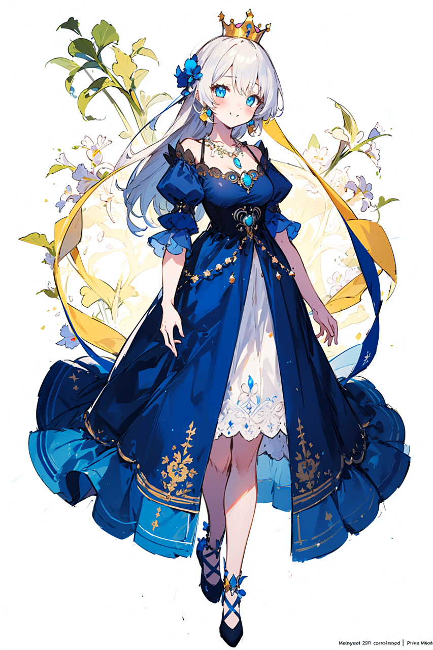 美丽的公主,端庄,华丽,立绘 #二次元 #动漫少女 #插画 #二次元# #动漫