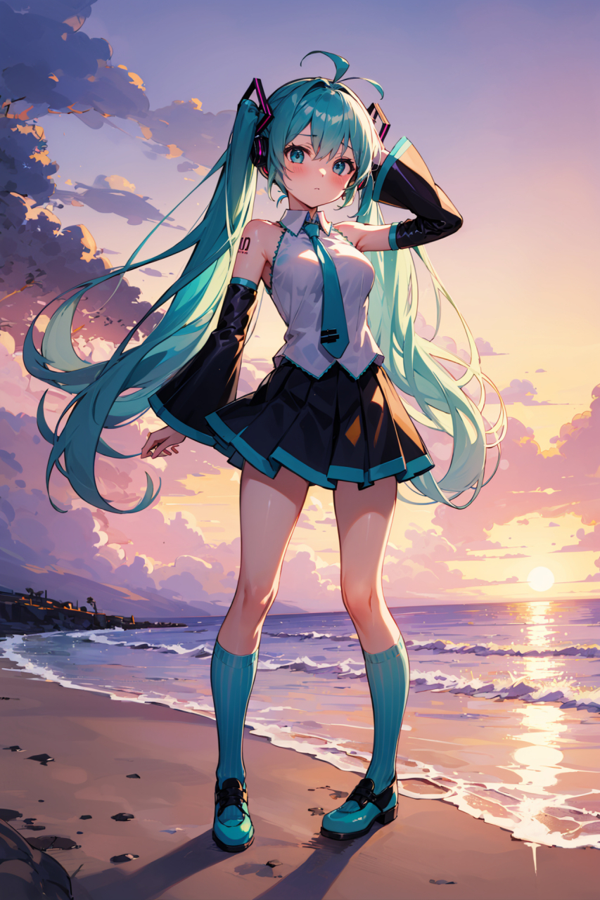 初音未来头发颜色代码图片