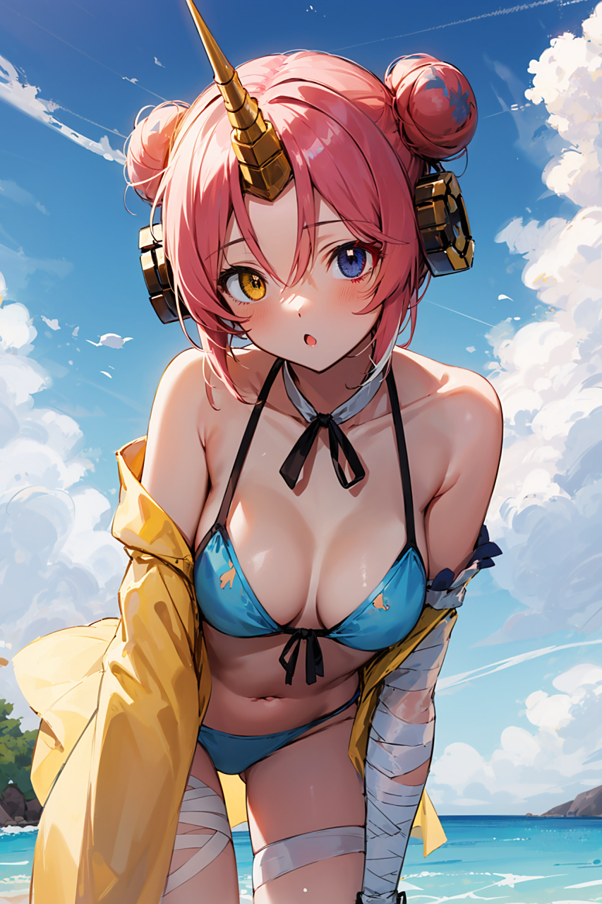 弗兰肯斯坦-fate grand order,婚纱装和比基尼装.