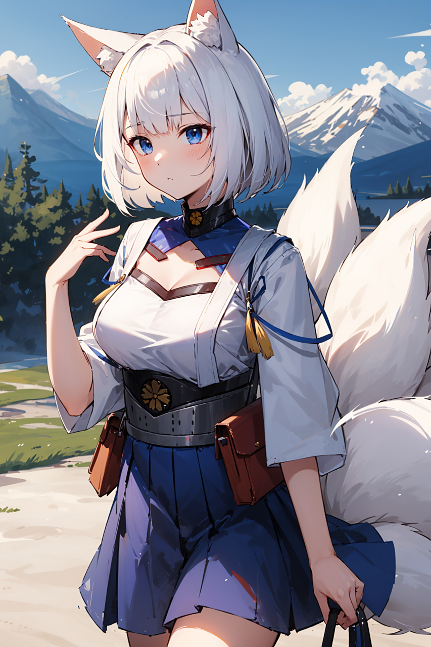 加贺～碧蓝航线,白毛狐狸,软妹子!