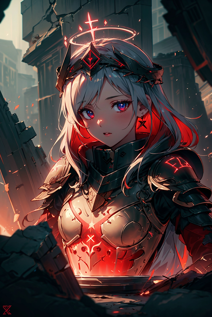 随便发发老库存.盔甲美女#二次元# #美女# #动漫头像和壁纸